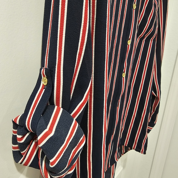 Striped Button-Up Shirt - Picture 2 of 2